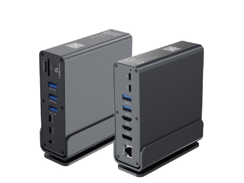 GEMBIRD A-CF-COMBO15-01 Gembird USB Type-CF 15-in-1 multi-port adapter (USB hub, Type-CF, HDMI, DP, LAN,3,5)