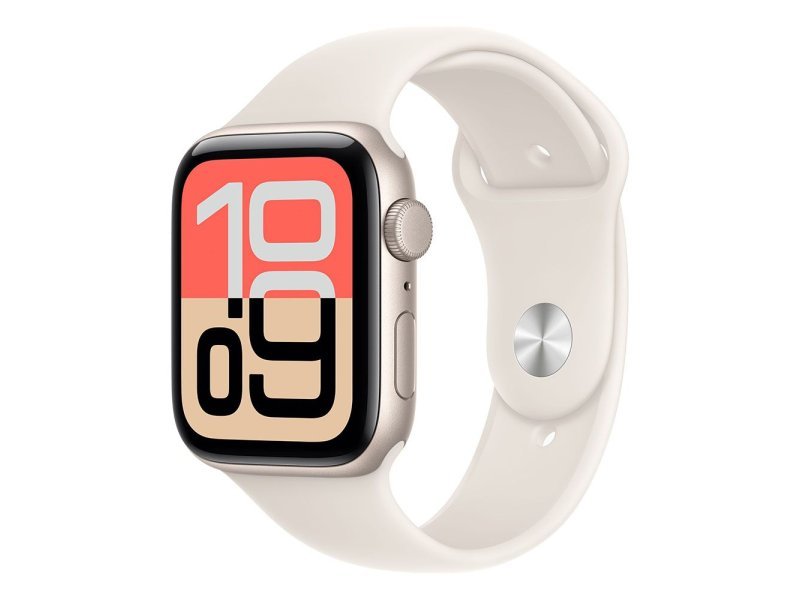 APPLE Watch SE 3 Cellular 44mm Starlight Aluminium Case with Starlight Sport Band – S/M (mepe4rk/a)