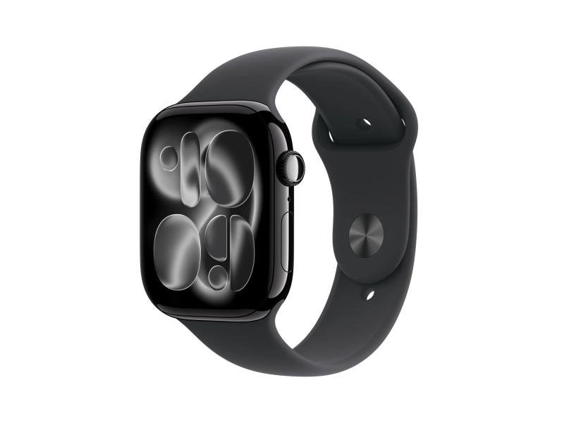 APPLE Watch S11 Cellular 42mm Jet Black Aluminium Case with Black Sport Band – M/L (mf854rk/a)