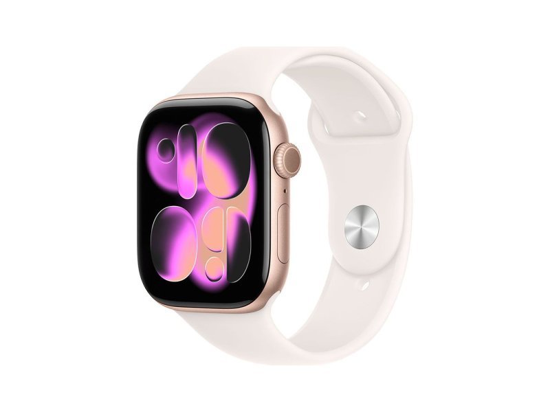 APPLE Watch S11 Cellular 42mm Rose Gold Aluminium Case with Light Blush Sport Band – S/M (mf8e4rk/a)