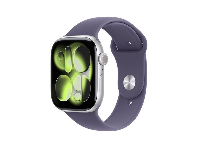 APPLE Watch S11 Cellular 42mm Silver Aluminium Case with Purple Fog Sport Band – S/M (mf8h4rk/a)