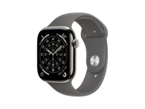 APPLE Watch S11 Cellular 42mm Natural Titanium Case with Stone Grey Sport Band - M/L (mf8n4rk/a)