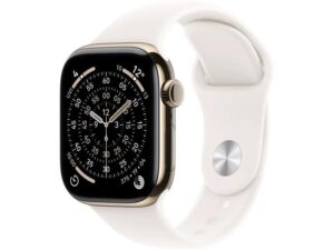 APPLE Watch S11 Cellular 42mm Gold Titanium Case with Light Blush Sport Band - S/M (mf8w4rk/a)