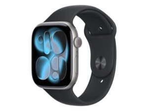APPLE Watch S11 Cellular 46mm Space Grey Aluminium Case with Black Sport Band - S/M (mfc94rk/a)
