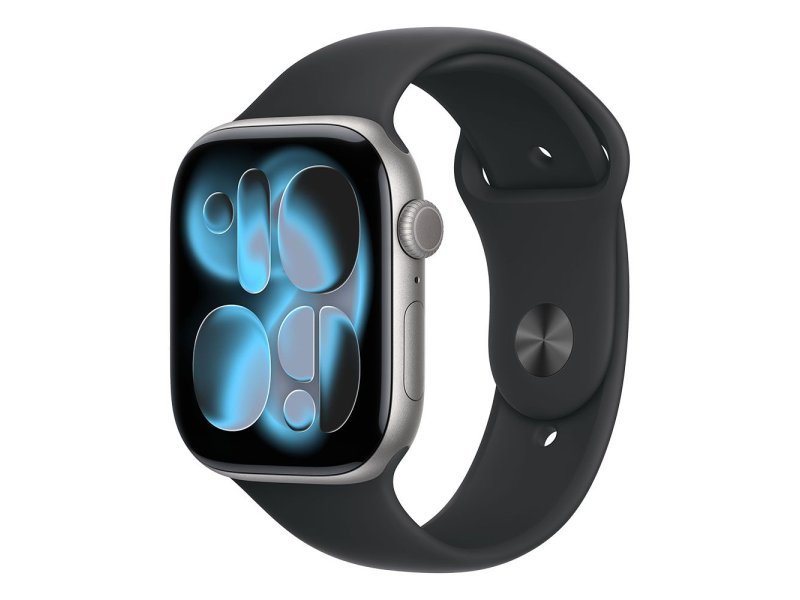 APPLE Watch S11 Cellular 46mm Space Grey Aluminium Case with Black Sport Band – S/M (mfc94rk/a)
