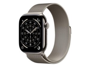 APPLE Watch S11 Cellular 46mm Natural Titanium Case with Natural Milanese Loop - M/L (mfd04rk/a)