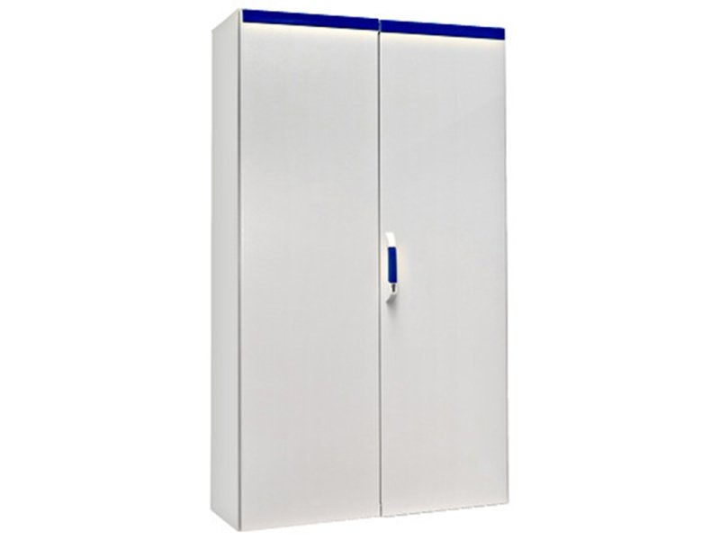 SCHRACK Samostojeći orman, 2-vrata, 2000x1200x400mm, RAL 7035