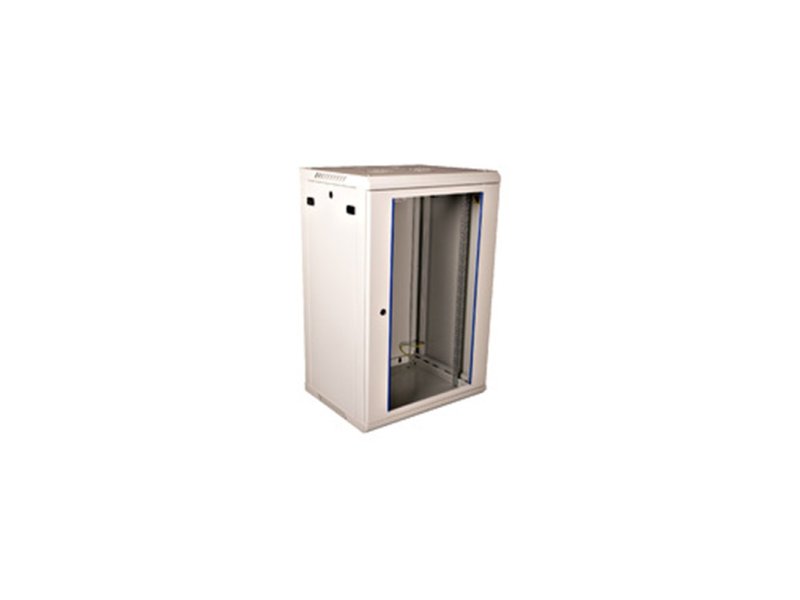 SCHRACK 19” Nazidni orman 18HU, 600×450 (VxŠxD), DTWG, 100kg, sivi