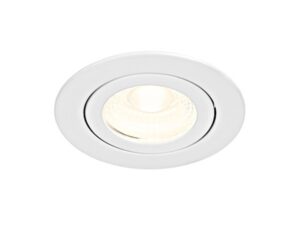 SCHRACK Punto LED 8W 760lm 4000K 36° 230V IP65/IP20 dimabilna bela