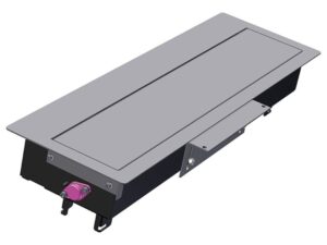 BACHMANN TOP FRAME Ugradni nosač modula sa poklopcem, 8 mesta, srebrn