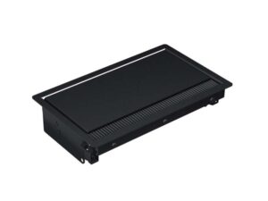 BACHMANN CONI modularna ugradna kutija, kraca, 3 mesta, crna
