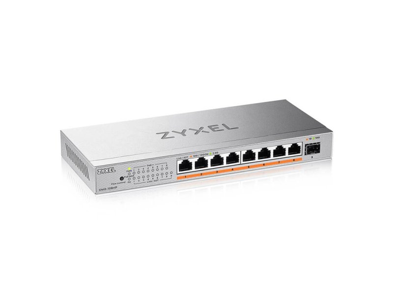 Zyxel XMG-108 8 Port 2,5G1 SFP8 port 100W total PoE++ MultiG