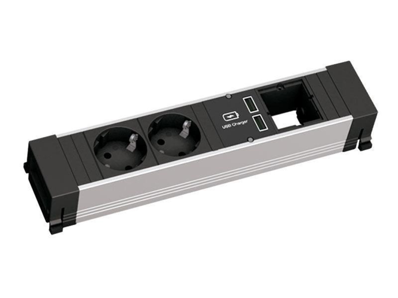 BACHMANN CONFEREN/TOP FRAME napojni modul 4x šuko+4x prazno mesto