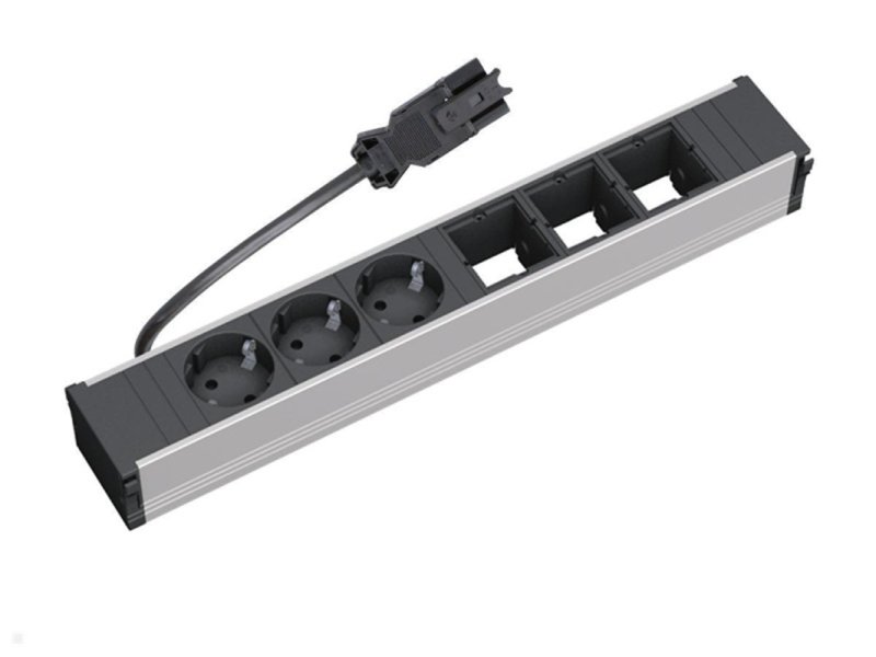 BACHMANN CONI napojni modul 3x šuko+ 3x prazno mesto, kabl 0,2m GST18