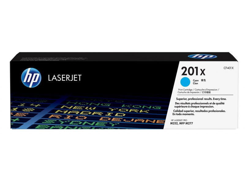 HP Toner 201X High Yield Cyan CF401X