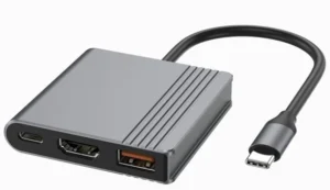 A-CM-COMBO3-05, Gembird USB Type-C 3-u-1 multi-port adapter,USB-A port F/HDMI port F/USB-C port F