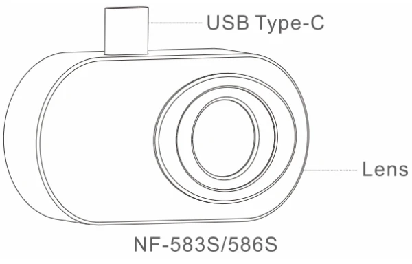 TERMALNA KAMERA, NOYAFA NF-583S  USB C
