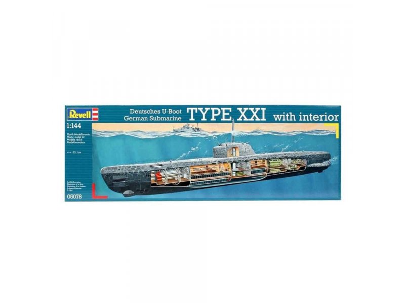REVELL Maketa U-Boat XXI Typeb W.Interieur 150 RV05078/150