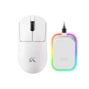 Bežični gaming miš MCHOSE A7 V2 Ultra Plus White /PAW 3950/8K Hz/Omron Mechanical
