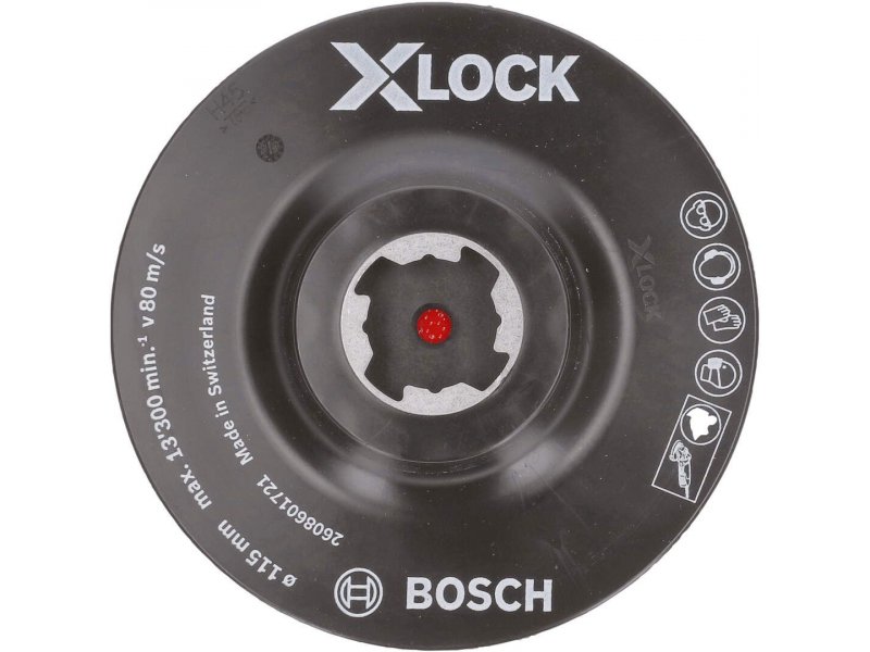 BOSCH X-LOCK potporni tanjir 115 mm, čičak traka – 2608601721