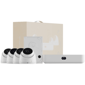 Ubiquiti UniFi UNVR-Instant-KIT-EU Compact Protect NVR Kit, includes (1) UniFi Protect NVR Instant with (4) G5 Turret Ultra cameras and (1) 1TB HDD
