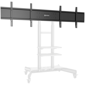 ONKRON Dual Screen VESA Panel Accessory for TS1881 Mobile TV Stand up to 90.9 kg, Black