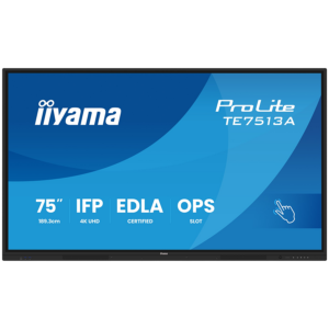 Iiyama Prolite TE7513A-B2AG 75''UHD VA 3840x2160 400cd 1200:1 8ms Android 1, 8/128GB