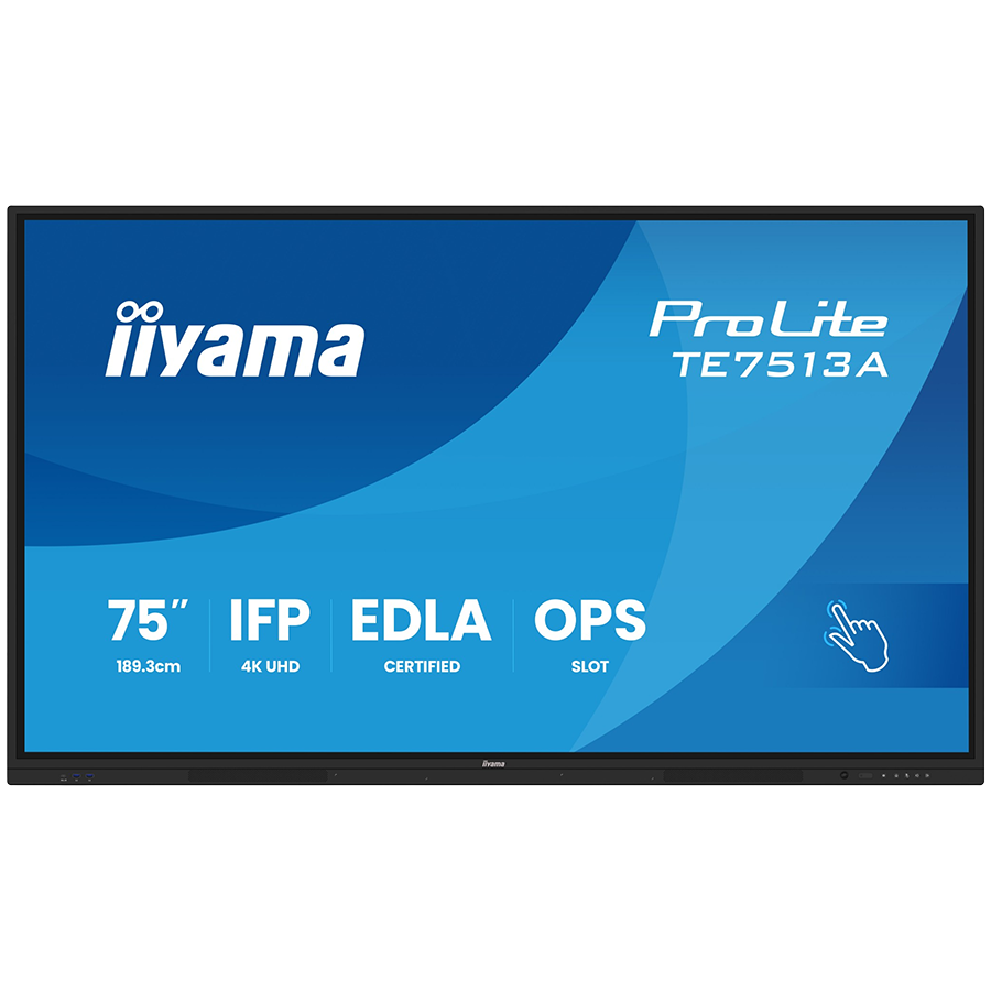 Iiyama Prolite TE7513A-B2AG 75”UHD VA 3840×2160 400cd 1200:1 8ms Android 1, 8/128GB