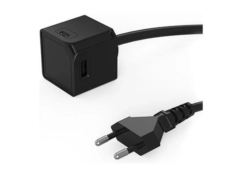ALLOCACOC 4xUSB Cube 3m Produžni kabl 10896BK/EUACMC