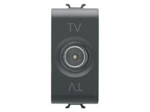 GEWISS GW12361 - Direct TV koaksijalna utičnica - Satin Black - ChoruSmart