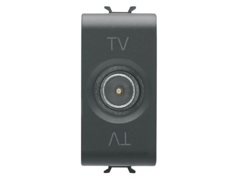 GEWISS GW12361 – Direct TV koaksijalna utičnica – Satin Black – ChoruSmart