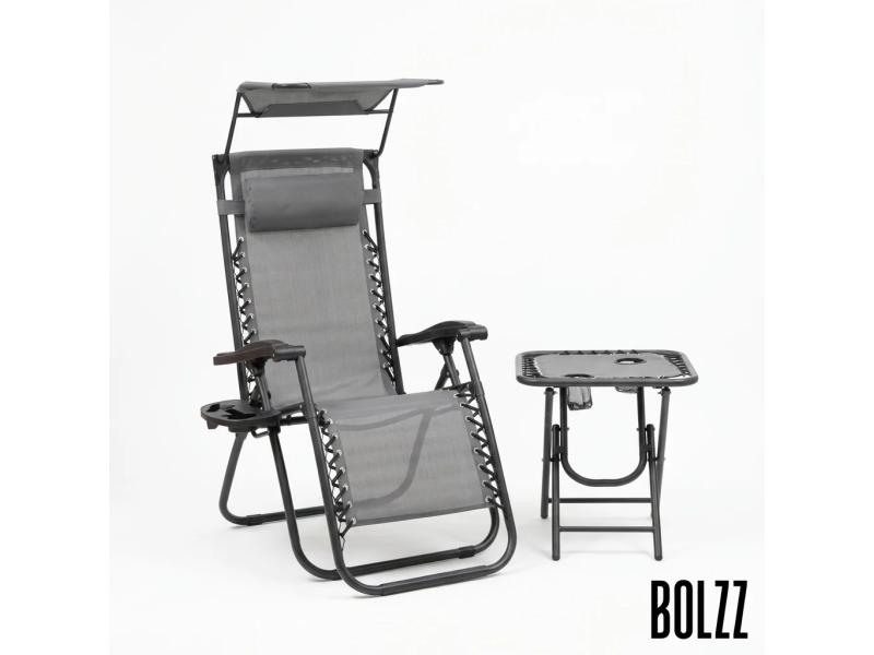 Bolzz PODESIVA BASTENSKA FOTELJA SA TENDOM GRAY BOLZZ