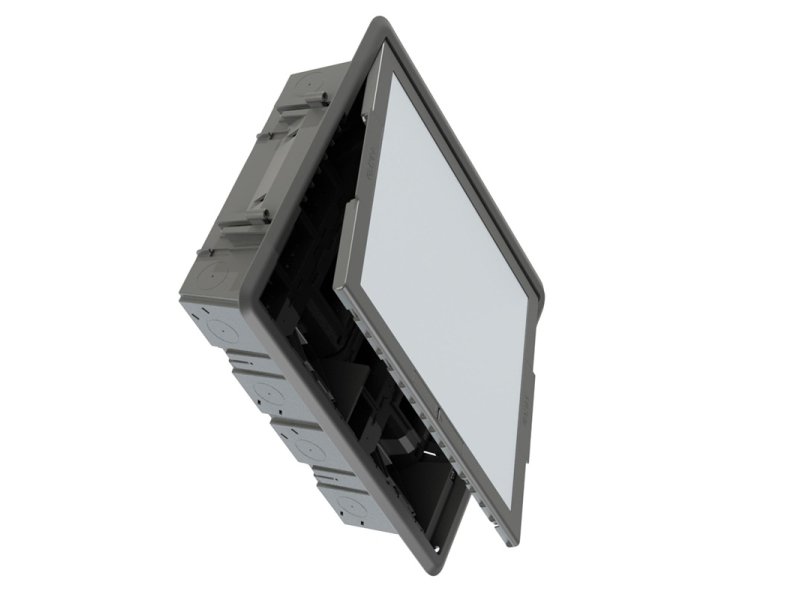 GEWISS GW24617 podna izlazna kutija – inoks poklopac – sistem 32 modula