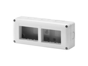 GEWISS GW27005 zaštićeno kućište za sistemske uređaje - horizontalno višestruko - 6 banda - modul 3k2 - ral 7035 siva - ip40