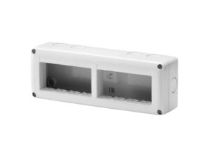GEWISS GW27006 zaštićeno kućište za sistemske uređaje - horizontalno višestruko - 8 gang - modul 4k2 - ral 7035 grei - ip40