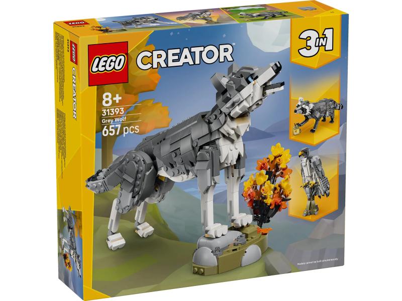 LEGO CREATOR EXPERT 31393 Šumske životinje: Sivi vuk