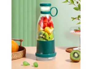 HOMEMATES Prenosivi blender na bateriju zelene boje 380ml