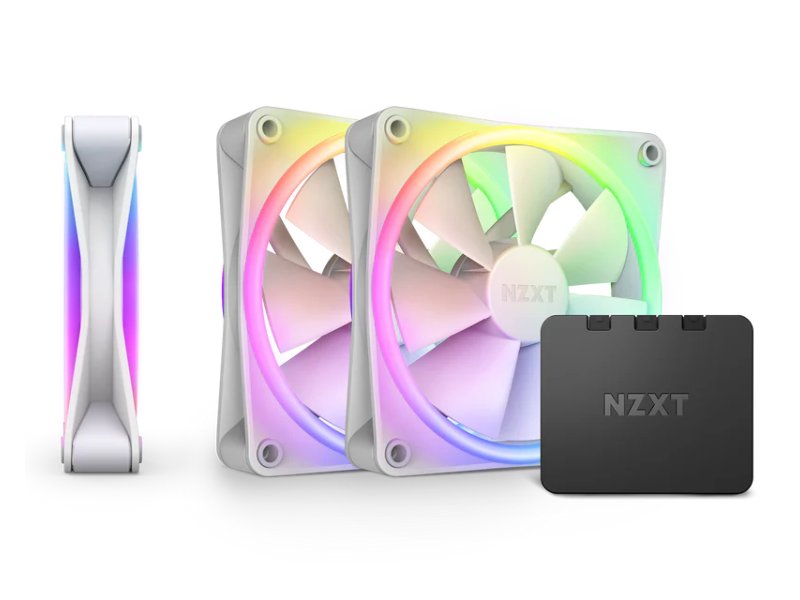 NZXT F120 RGB Duo Triple Pack 120mm ventilator beli (RF-D12TF-W1)