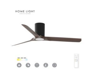 HOME LIGHT FC102 Aspen Plafonski ventilator crna/drvo