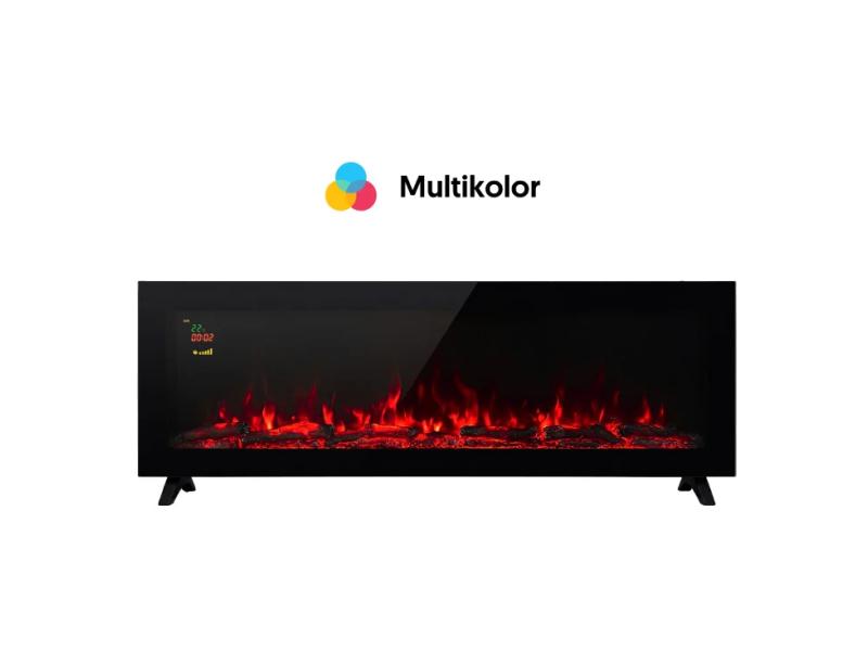 PROSTO 2u1 električni 60” multikolor kamin 2000W