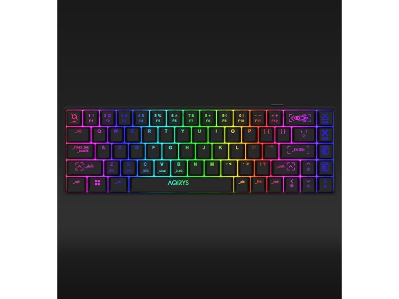 AQIRYS Tastatura Wireless Mechanical Keyboard Mira Black 2.0 103-0076