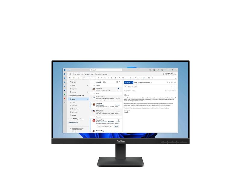 LENOVO ThinkVision S24-4e (Raven Black) Full HD IPS, 100Hz, HDMI, VGA (64B5KAT1EU)