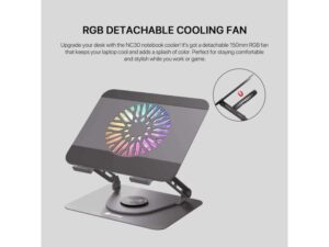 FANTECH Laptop Cooler NC30 RGB sivi