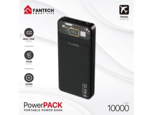 FANTECH Power bank Prenosiva baterija T1 10000mAh QC, PD, 22.5W crni