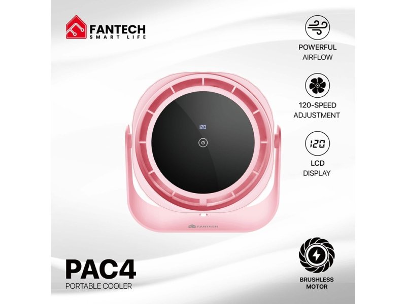 FANTECH Prenosni ventilator PAC4 pink