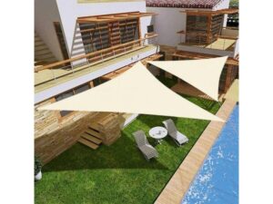MultiGarden Trostrano suncobran jedro 3×3×3 m, vodootporno, bež - MultiGarden