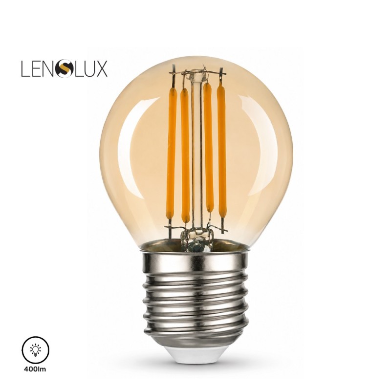 LED SIJALICA FILAMENT DIM G45 4W E27 2700K 400lm AMBER