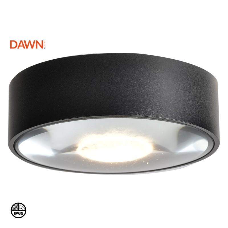 DAWN LED SVETILJKA 062 PLAFONSKA 7W 3000K IP65 CRNA