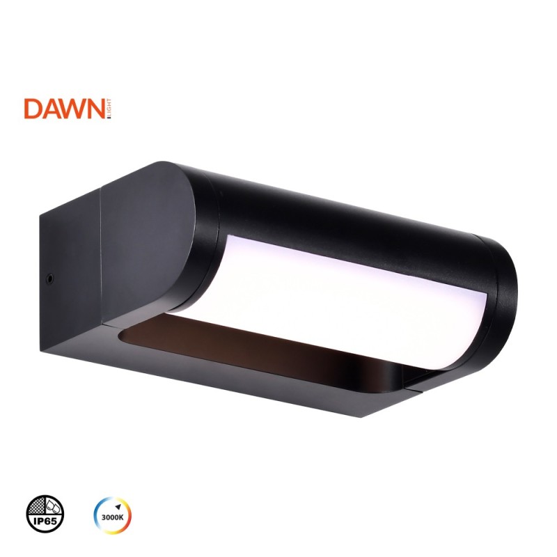DAWN LED SVETILJKA 1018 ZIDNA 12W 3000K IP65 CRNA