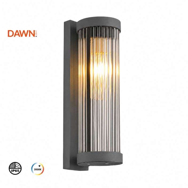 DAWN LED SVETILJKA 1019 ZIDNA 12W 3000K IP65 SIVA